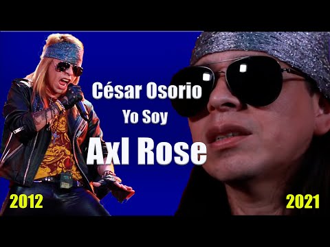 César Osorio (Axl Rose) regresa a Yo Soy: comparación 2012 y 2021