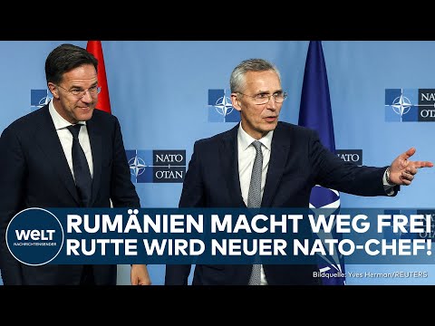 PUTINS KRIEG: Rumänien gibt auf! Mark Rutte wird neuer Chef der Nato - Nachfolger von Stoltenberg