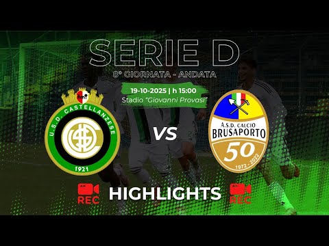 HIGHLIGHTS Castellanzese 0-1 Brusaporto - Serie D 2025/2026 - Matchday 8