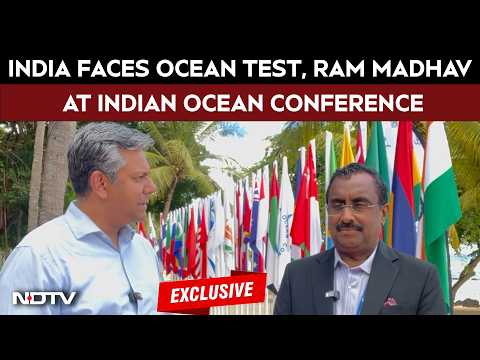 Dr Ram Madhav in conversation with Vishnu Som of NDTV on the sidelines on the 9th IOC 2026