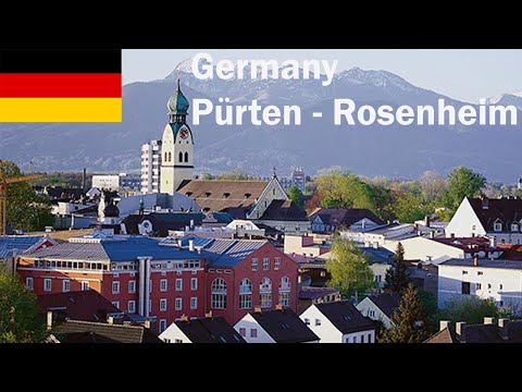 Driving in Germany - Pürten to Rosenheim (Jettenbach, Unterreit, Babensham)