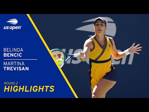 Belinda Bencic vs Martina Trevisan Highlights | 2021 US Open Round 2