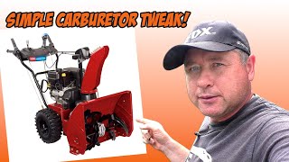 Fixing A Snowblower That Runs Rough & Surges
