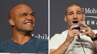 Sean Strickland: Robbie Lawler Laughing his A## Off | UFC 276 Press Conference Highlights by MMA Weekly