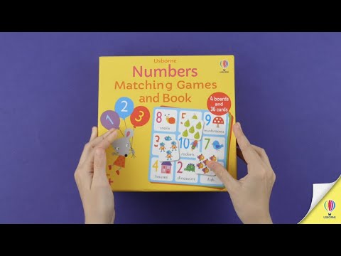 Видео обзор Настольная игра Numbers Matching Game в комплекте с книгой [Usborne]