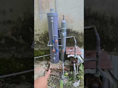 lắp bộ đôi cột Lọc nước cho giếng khoan