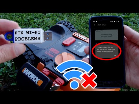 WORX Landroid WR142E • How to fix wi-fi connection problems and app configuration errors