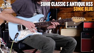 Video thumbnail for No Talking...Just Tones | Suhr Classic S Antique HSS Sonic Blue Rosewood by Peach Guitars