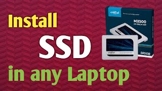 How to install SSD in Laptop - Crucial MX500