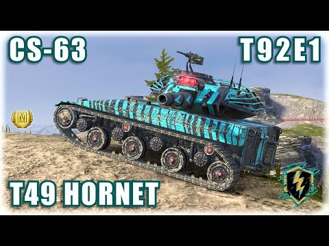 T92E1 ⌖ T49 HORNET ⌖ CS-63 | World of Tanks Blitz Replays
