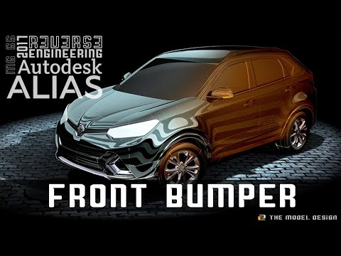 The Complete Guide to 3D Automotive Modeling Alias Tutorial Lesson 7 Front Bumper 1