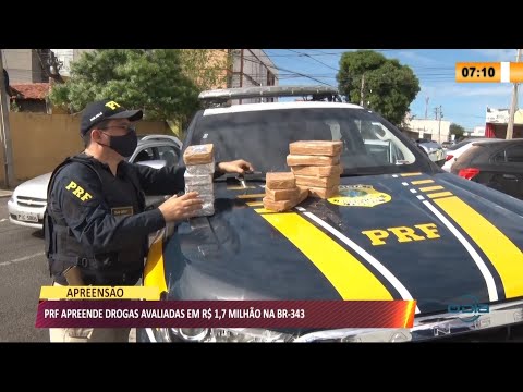 PRF apreende drogas avaliadas em R$ 1,7 milhão dentro de carro na BR-343 14 07 2021