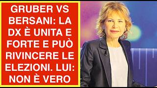 GRUBER VS BERSANI: LA DX È UNITA E FORTE E PUÒ RIVINCERE LE ELEZIONI. LUI: NON È VERO