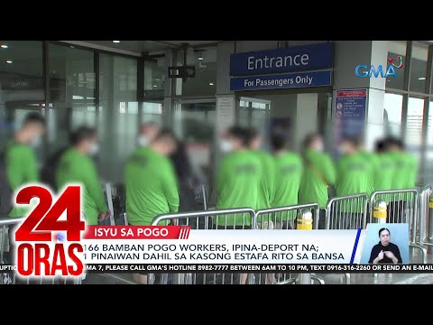 166 Bamban POGO workers, ipina-deport na; 1 pinaiwan dahil sa kasong estafa rito sa bansa 24 Oras