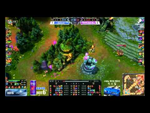 Samsung Galaxy Blue VS CJ Entus Frost - Game 4 -OGN Champions Spring 2014 Quarterfinals