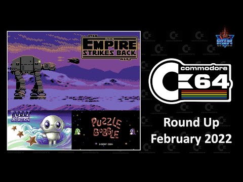 C64 Round Up: February 2022 featuring The Empire Strikes Back, Puzzle Bobble, Robot Jet Action