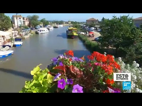 Las esclusas y barcazas del Canal du Midi