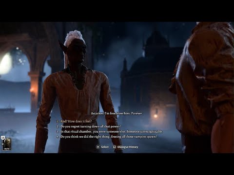 Baldur's Gate 3 Astarion Good Questline Ending Dialogue "The pale Elf"