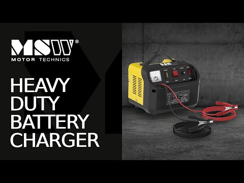 video - Heavy Duty Battery Charger - 12/24 V - 8/12 A - Diagonal Control Panel