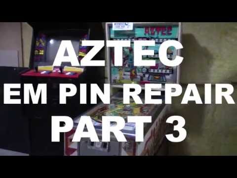 AZTEC Pinball Repair Part 3   FRIED Coil & Sticky Rollovers
