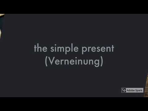 Verneinung im simple present