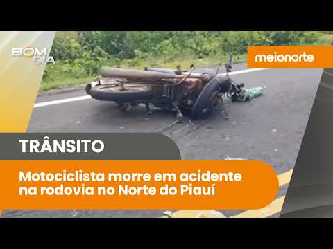 Motociclista morre em acidente na rodovia que liga Buriti dos Lopes a zona Rural da cidade | Bom Dia