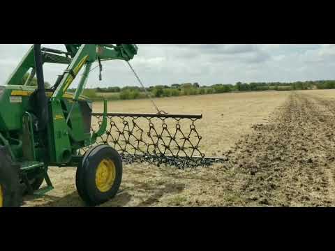 How to setup and use a drag/ chain harrow