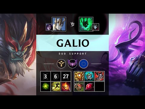 Galio Support vs Thresh - EUW Master Patch 25.16