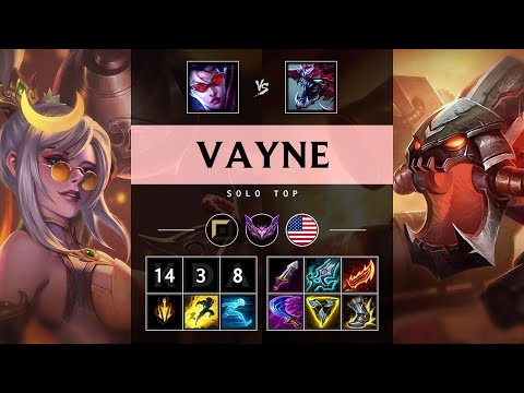 Vayne Top vs Cho'Gath: Triple Kill, Unstoppable - NA Master Patch 25.S1.1