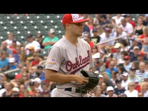 OAK@MIN: Graveman tosses 6 2/3 strong innings for win