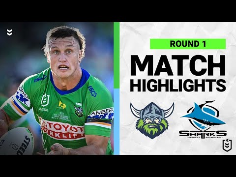 NRL Highlights | Canberra Raiders v Cronulla Sharks | Match Highlights | Round 1, 2022 | NRL