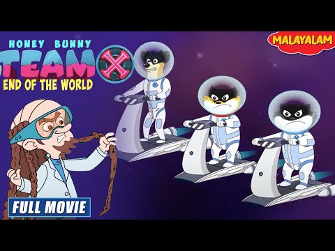 Honey Bunny Team X End Of The World | New Movie in Malayalam | Kids Cartoon | YO Kids Malayalam
