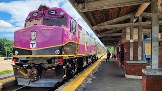 [4K] – Full Ride – Boston's MBTA Franklin Line – Northbound – Forge Park/495 – South Station