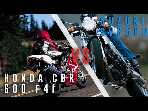 Sport vs Naked. Honda CBR F4i i Suzuki SV 650N  MB PLUS  motobanda.pl [ tv motocyklowa ]