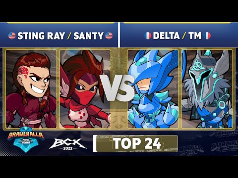 STING RAY & Santy vs. Delta & TM. - Top 24 - Brawlhalla World Championship 2022