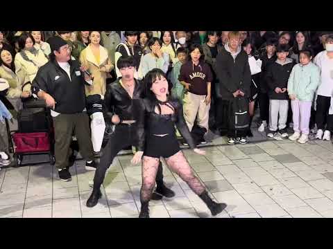 HONGDAE K-POP BUSKING - [HyunA & DAWN] Ping Pong