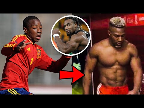 , title : 'He Doesn’t Even Lift And Still Gained This Much Muscle!? - Adama Traoré Natty Or Not'