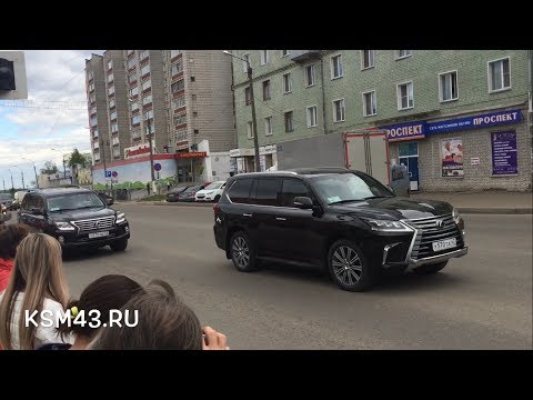 Кортеж Патриарха Кирилла в Кирове