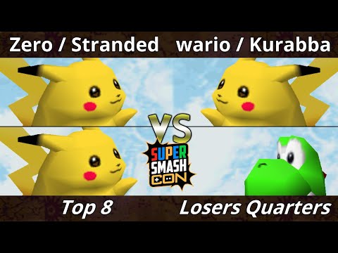 SSC 2022 Losers Quarters - wario & Kurabba Vs. Stranded & Zero - SSB64 Super Smash Bros Tournament