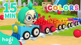 Learn Colors with Train | +15min | Pinkfong &amp; Hogi | Colors for Kids | Learn with Hogi