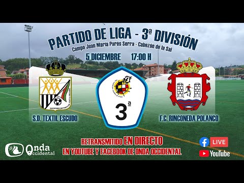 ⚽ S.D. Textil Escudo 🆚 F.C. Rinconeda Polanco ⚽ - Tercera División· Grupo B - 05/12/2020