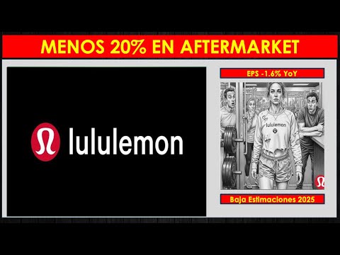 Lululemon Cae mas de un 20% tras presentación de resultados