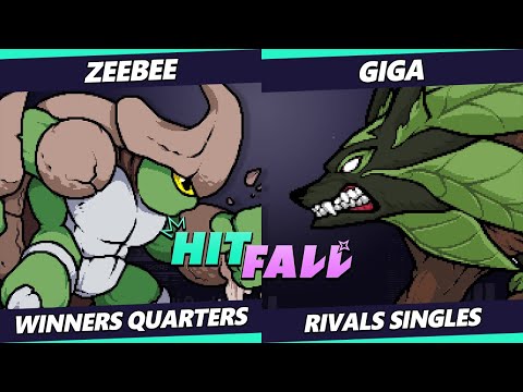Hitfall 2023 - ZeeBee (Kragg, Etalus) Vs. Giga (Sylvanos) Rivals of Aether - RoA