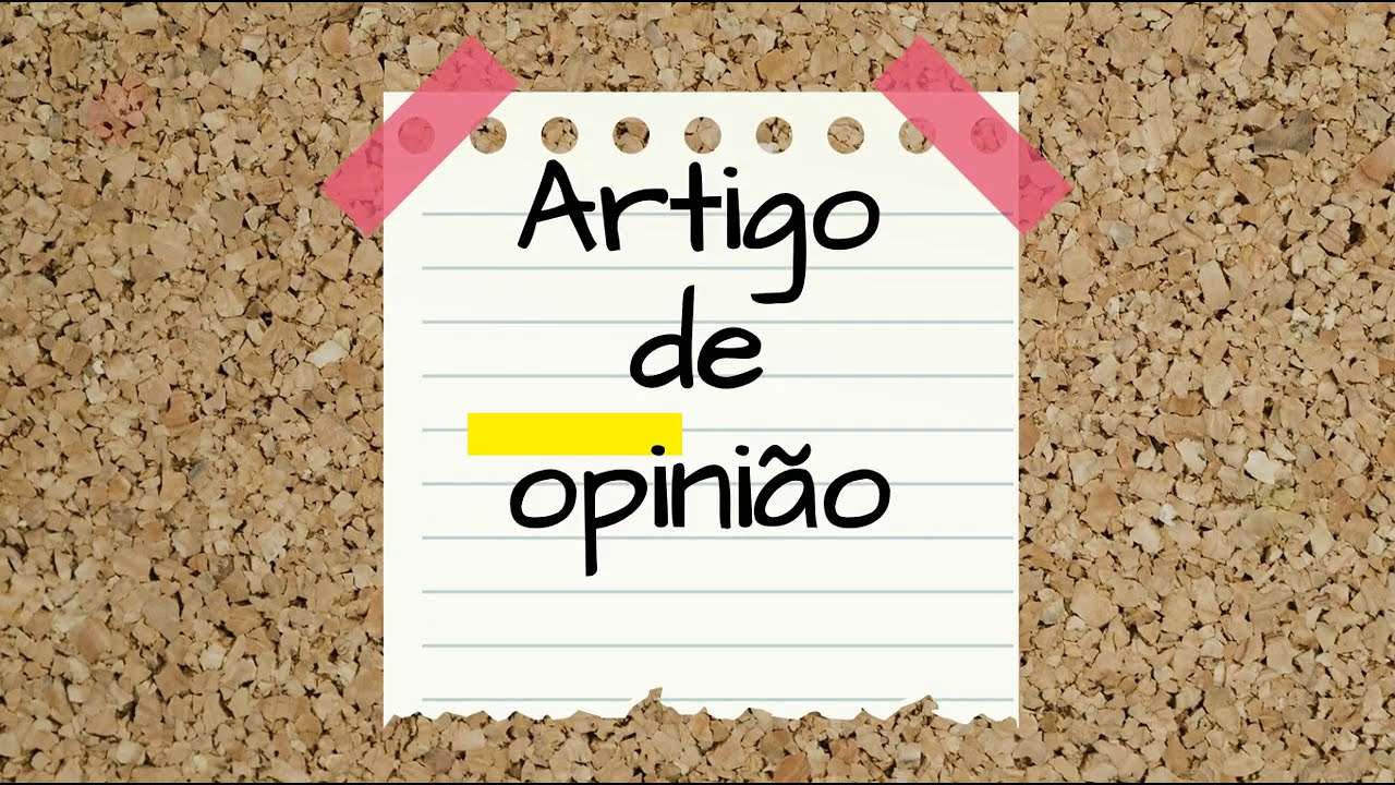 Tipo Textual: Artigo de opinião