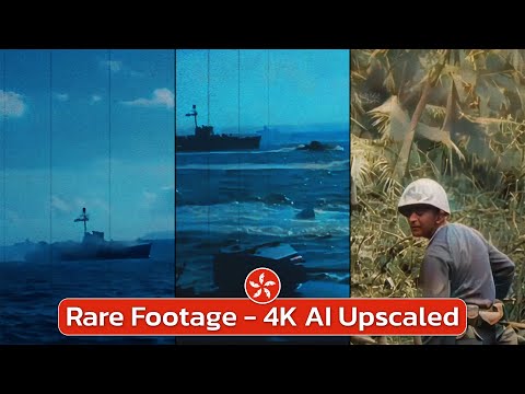 Rare Footage of the Battle of Guam (1944) The Bloody Landing Operation