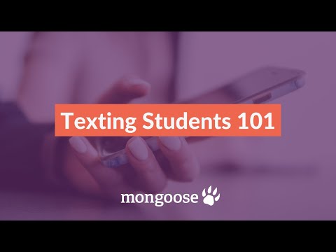 Texting Students 101: Laying the Groundwork | Mongoose