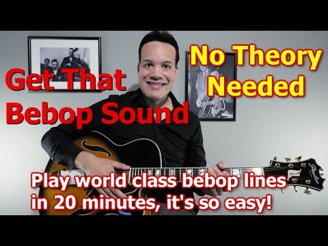 Easy way to get that bebop sound! No theory needed!