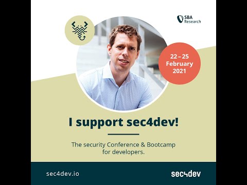 sec4dev 2021 Teaser - Philippe De Ryck