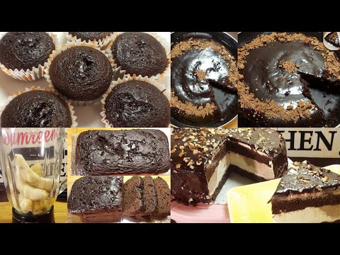 4 Types of Cake Recipes | How to make Cakes WithoutOven | BlenderCake | 3 ingredients Cake