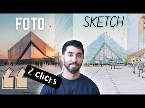 🧠 De FOTO a Sketch ARQUITECTONICO con IA 【Inteligencia Artificial para Diseño Arquitectónico】